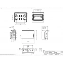 Coffret électrique étanche Pour L'extérieur Ip65 - 12 Modules - Hxlxp 246x310x148mm Ecology^Ide New