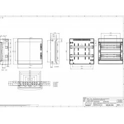 Coffret électrique étanche Pour L'extérieur Ip65 - 2 Rangées De 18 Modules - Hxlxp 436x418x148mm Ecology-Ide Best