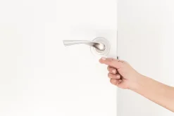 Coin de porte lock Rei transparent ⌀8,2x H.1,5 cm- Clearance