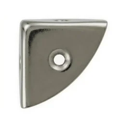 Coin de valise 3 faces en acier nickelé L. 20 mm, 4 pièces^Diall Best