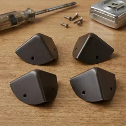 Coin de valise 3 faces bronze L. 30 mm, 4 pièces^Diall Sale