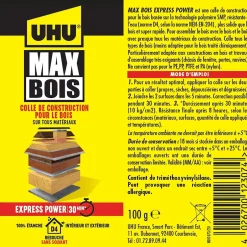 Colle à bois Wood Max Express Power 7002043 en tube de 100 g-UHU Best