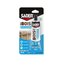 Colle Bois Prise Progressive Transparente Tube 125 ml^Sader Clearance