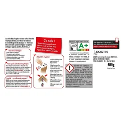 Colle Bois Prise Rapide Transparente 650 g-Sader Hot