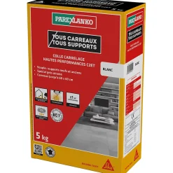 Colle carrelage blanche hautes performances 5 kg-Parexlanko Discount