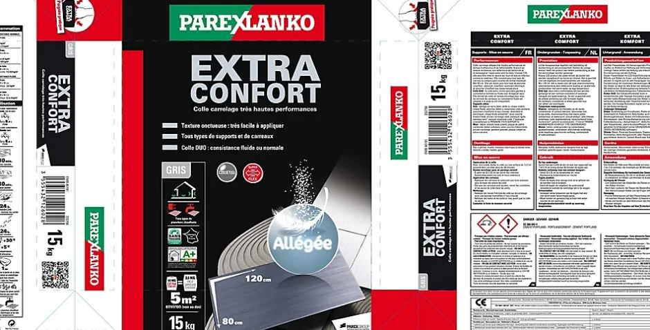 Colle carrelage Extra confort Allégée 15 kg^Parexlanko