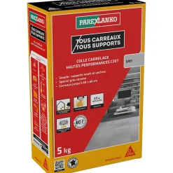 Colle carrelage grise hautes performances 5 kg^Parexlanko Outlet