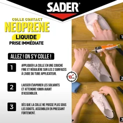 Colle contact néoprène liquide tous matériaux tube de 55 ml-Sader Outlet