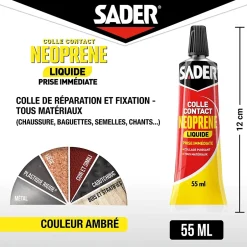 Colle contact néoprène liquide tous matériaux tube de 55 ml-Sader Outlet