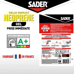 Colle contact néoprène gel 55 ml-Sader New