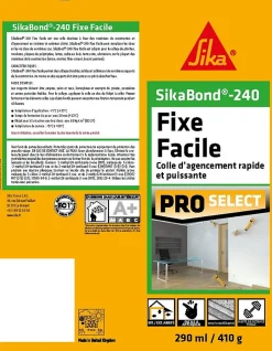 Colle d'agencement rapide bond 240 410gr blanc^Sika Outlet