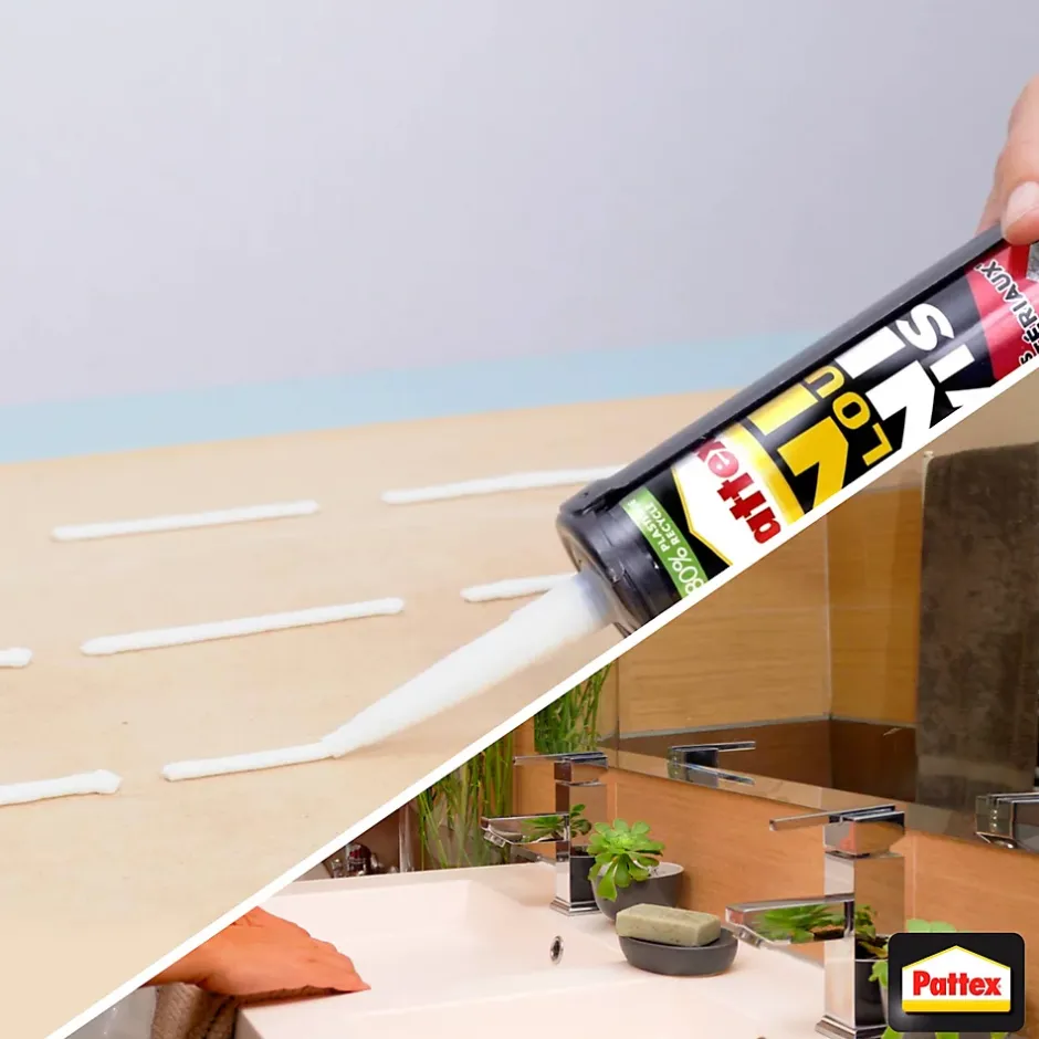 Colle de fixation Ni clou ni vis tous matériaux blanc 460g-Pattex Best