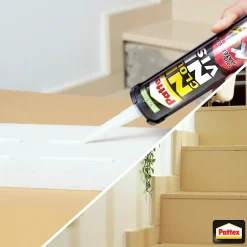 Colle de fixation Ni clou ni vis tous matériaux blanc 460g-Pattex Best