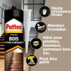 Colle de fixation plinthe 380g^Pattex Discount