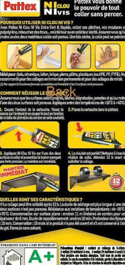 Colle de fixation pour bois 380g^Pattex Clearance