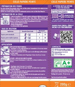 Colle en poudre - adaptée pour tout papiers peints - surface de couverture 35 m² - 1692620^Metylan Outlet