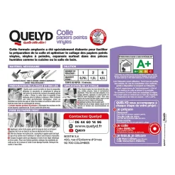 Colle en poudre - adaptée pour tout papiers peints vinyles - surface de couverture 32 m² - 30601637^Quelyd New