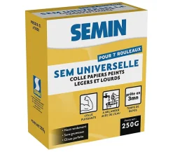 Colle en Poudre pour Papiers Peints Légers et Lourds , Boite 250 g-Semin Clearance