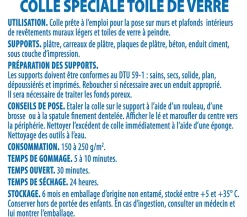 Colle en Pâte pour Toiles de Verre , Prête à l'Emploi, Seau de 10 kg^Semin Discount
