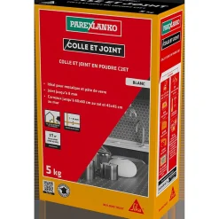 Colle et joint en poudre 5 kg blanc^Parexlanko Hot