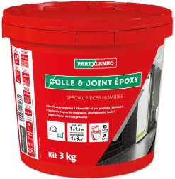 Colle et joint époxy noir spécial pièces humides 3 kg-Parexlanko Outlet