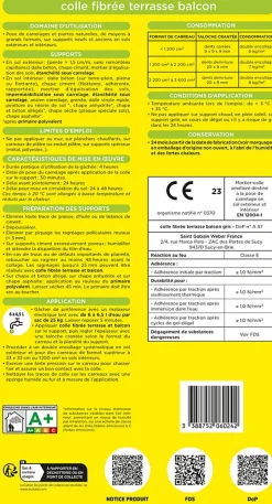 Colle fibrée terrasse balcon gris Weber 25kg^Weber Saint-Gobain Best