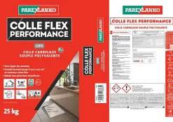 Colle Flex performance gris tous type de carreaux 25Kg^Parexlanko Sale