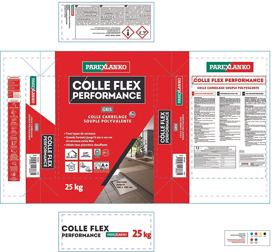 Colle Flex performance gris tous type de carreaux 25Kg^Parexlanko Sale