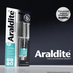 Colle haute performance epoxy à prise rapide Crystal 24 ml^Araldite Sale