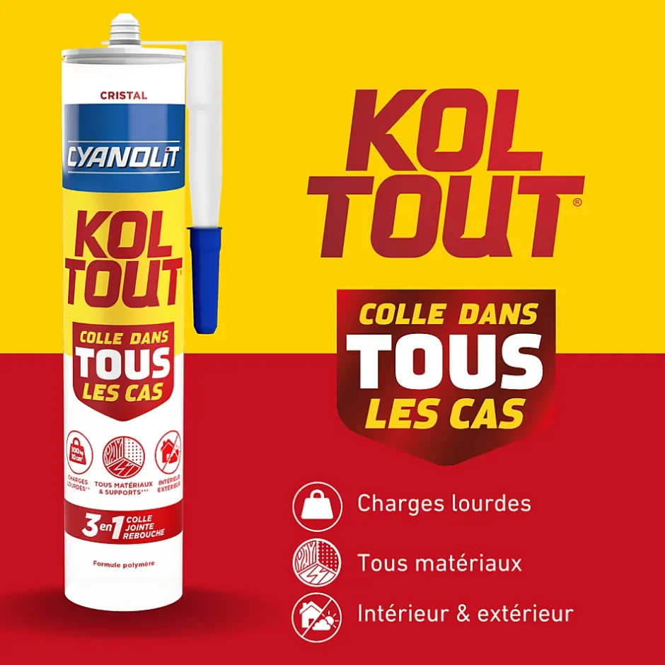 Colle Koltout Transparente cartouche 290 ml-Cyanolit Best