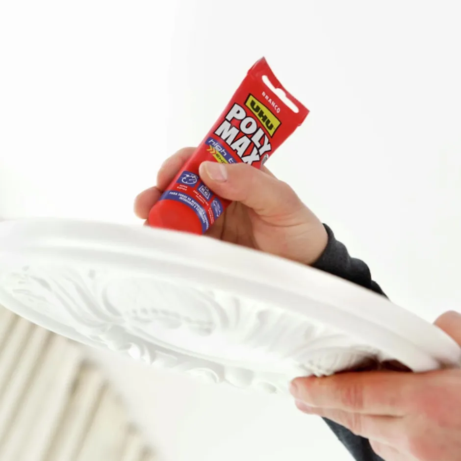 Colle mastic prise immédiate express blanc tube 165g^UHU Clearance