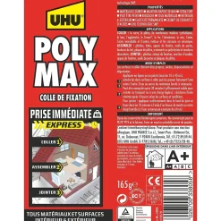Colle mastic prise immédiate express blanc tube 165g^UHU Clearance