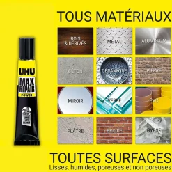 Colle Max Repair 20 grammes Transparent-UHU Discount