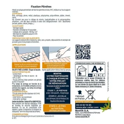 Colle Parquets Fixation Plinthes Cartouche 310 ml^Bostik