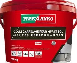 Colle pour carrelage mur et sol intérieur hautes performances blanc 15 kg^Parexlanko Online