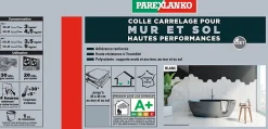 Colle pour carrelage mur et sol intérieur hautes performances blanc 1,5 kg^Parexlanko Sale