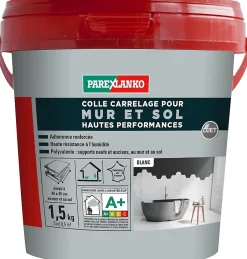 Colle pour carrelage mur et sol intérieur hautes performances blanc 1,5 kg^Parexlanko Sale