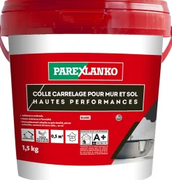Colle pour carrelage mur et sol intérieur hautes performances blanc 1,5 kg^Parexlanko Sale