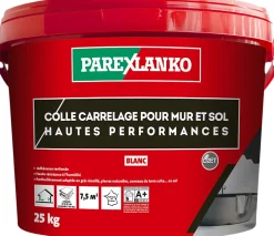 Colle pour carrelage mur et sol intérieur hautes performances blanc 25 kg-Parexlanko