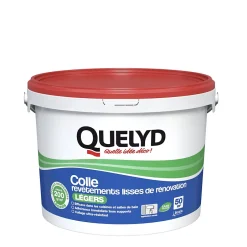 Colle pour revêtements lisses de rénovations légers (jusqu'à 200g/m²) Quelyd pâte 10kg^Bostik Best