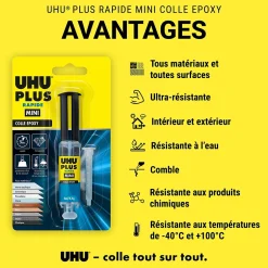 Colle époxy transparente, tube 4g-UHU Outlet
