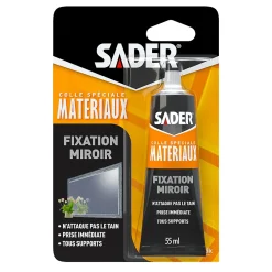 Colle pour Miroir Tube 55 ml Blanc^Sader New