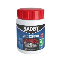 Colle pour Raccords et Tuyaux en PVC 500 ml avec pinceau applicateur^Sader Sale