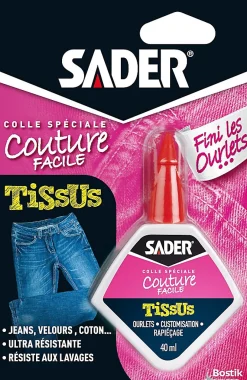 Colle pour Tissus - Couture Facile Flacon 40 ml^Sader Best