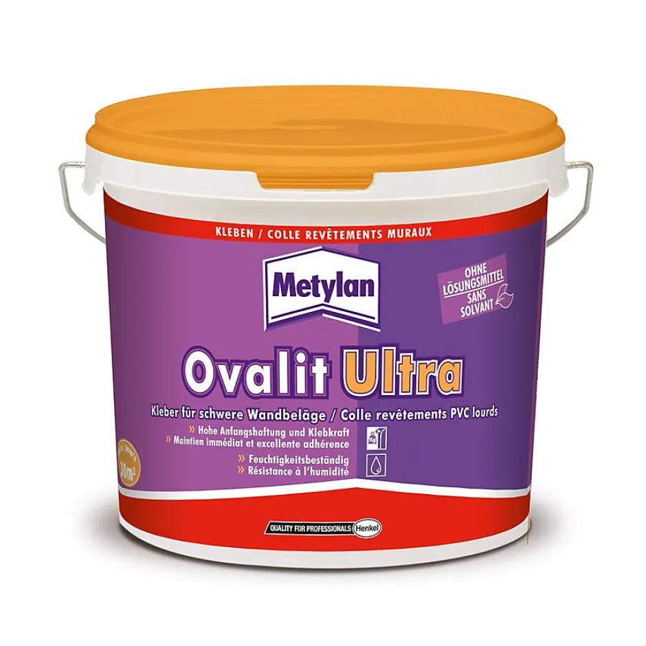 Colle spéciale revêtements PVC lourds Ovalit Ultra 5kg^Metylan