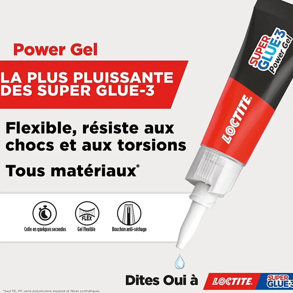 Colle Superglue-3 Power Gel 3g^Loctite Best