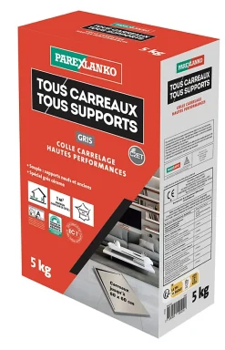 Colle tous carreaux tous supports Gris 5kg-Parexlanko Clearance