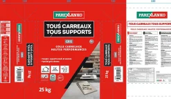 Colle tous carreaux tous supports Gris 25kg^Parexlanko
