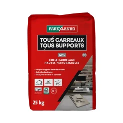 Colle tous carreaux tous supports Gris 25kg^Parexlanko