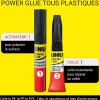 Colle Power glue tous plastiques format gel^UHU Hot